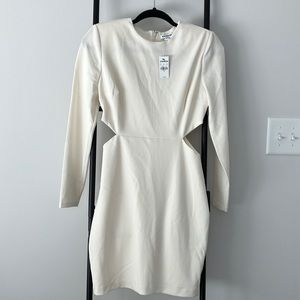 Express Ivory Cut Out Dress